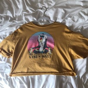 Disney Yellow Crop Top